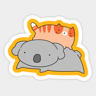 Koala and Little Cat Sticker